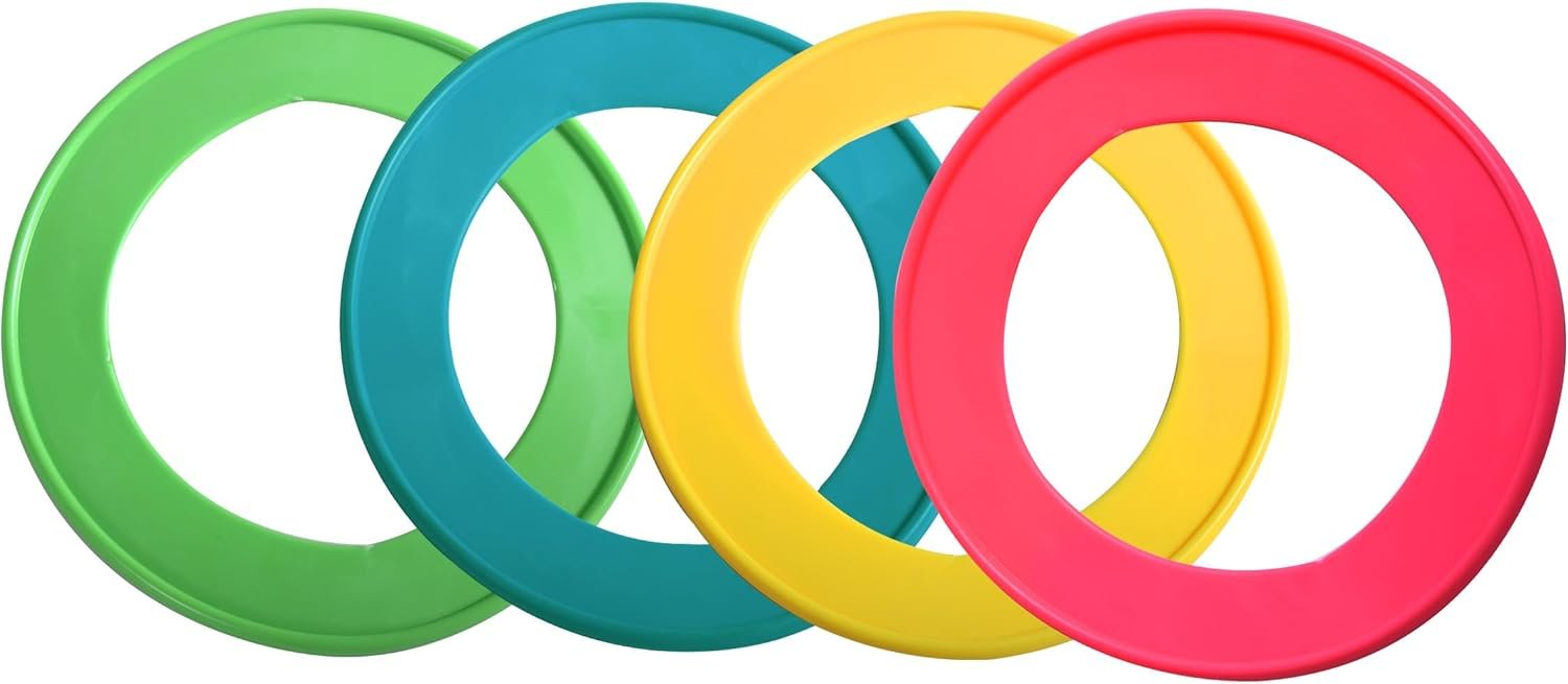 Dog Flying Disc, 4 Pack Dog Toy Gift Set for Medium & Large Dogs, Floating Frisbee for Water Pool Beach, Lightweight Soft Frisbee for Fetch, Tug of War, Catch, Play, 8.5 inch