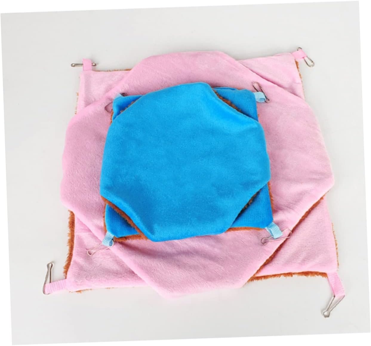 Thick Fleece Pet Bedding Warm Guinea Pig Bed Large Squirrel Hideout Ferret Bedding Pet Hanging Hammock Sugar Glider Nest Squirrel Sleeping Hammock Comfortable Bed - Image 2