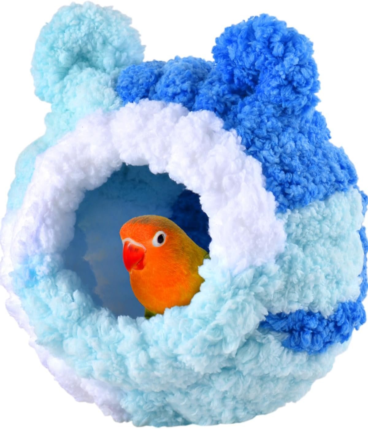Conure Nest, Bird Breeding Nest Parrotlet Snuggle Hut Lovebird House Bed for Conure Lovebird Canary Finch Coneshape Birds Hamster Small Pets